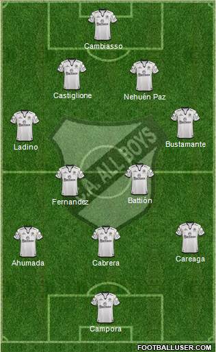 All Boys Formation 2014