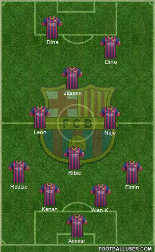 F.C. Barcelona Formation 2014