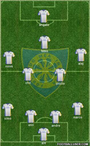 Carrarese 4-2-3-1 football formation