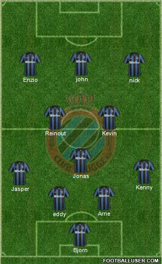 Club Brugge KV Formation 2014