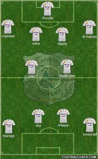 Amiens Sporting Club Football Formation 2014