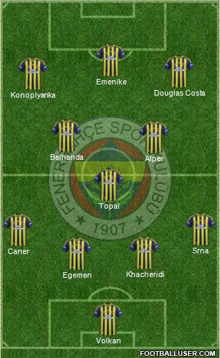 Fenerbahçe SK Formation 2014