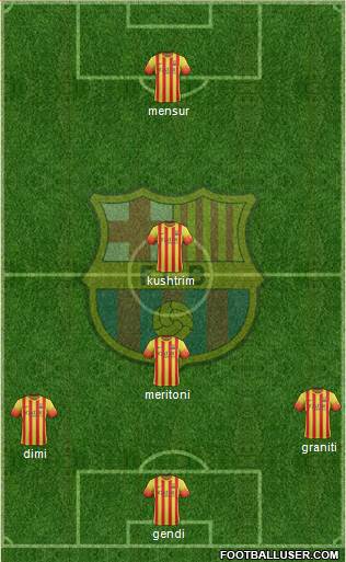 F.C. Barcelona Formation 2014