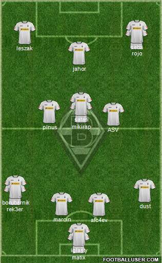 Borussia Mönchengladbach Formation 2014