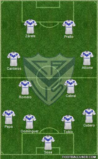 Vélez Sarsfield Formation 2014