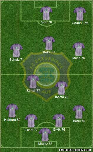 FC Erzgebirge Aue Formation 2014