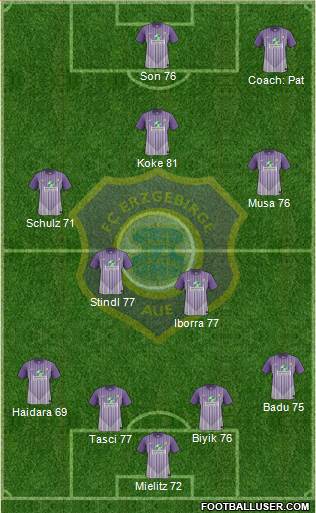 FC Erzgebirge Aue Formation 2014