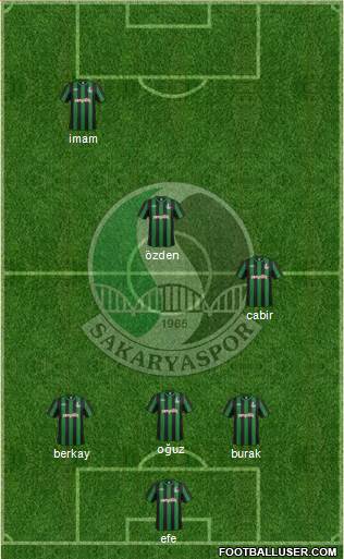 Sakaryaspor A.S. Formation 2014