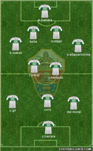 Elche C.F., S.A.D. Formation 2014