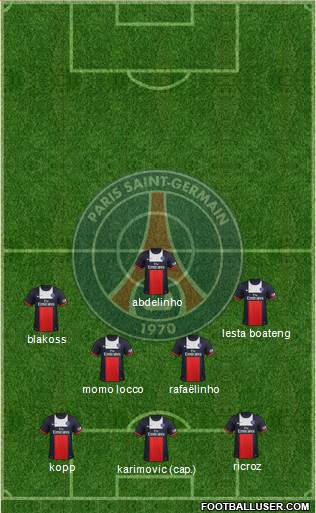 Paris Saint-Germain Formation 2014
