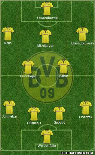 Borussia Dortmund Formation 2014