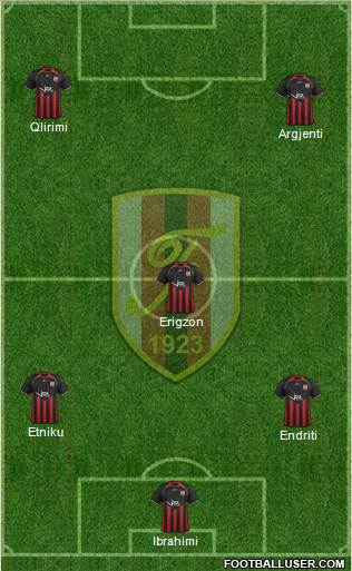 KS Flamurtari Vlorë Formation 2014