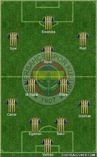 Fenerbahçe SK Formation 2014