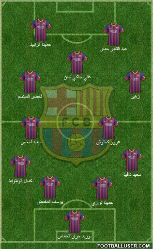 F.C. Barcelona Formation 2014
