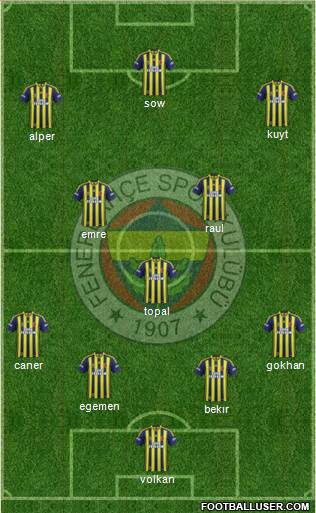 Fenerbahçe SK Formation 2014