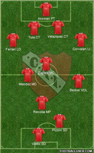 Independiente Formation 2014