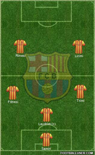 F.C. Barcelona Formation 2014