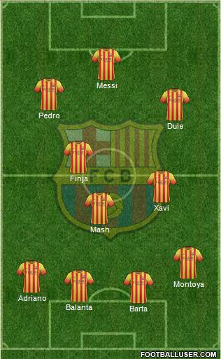 F.C. Barcelona Formation 2014
