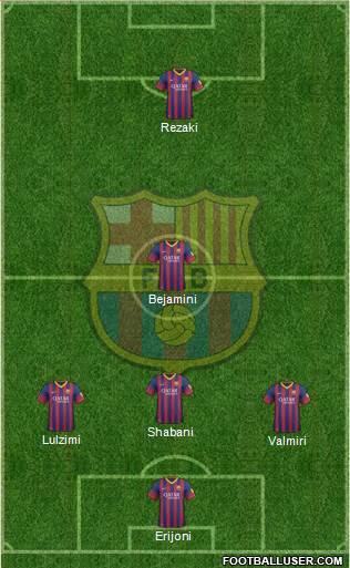 F.C. Barcelona Formation 2014