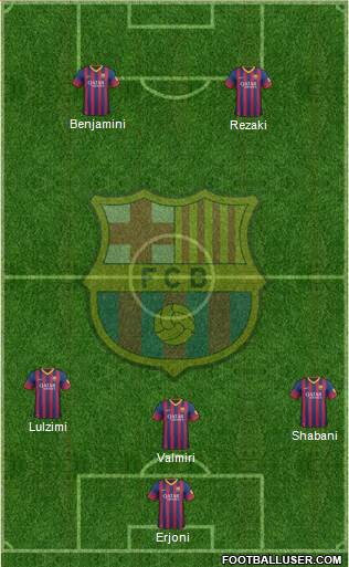 F.C. Barcelona Formation 2014