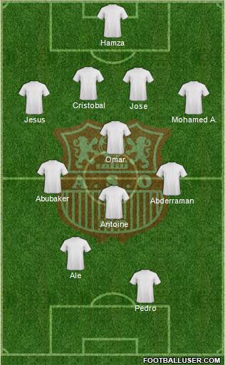 Amel Saad Olympic Chlef football formation