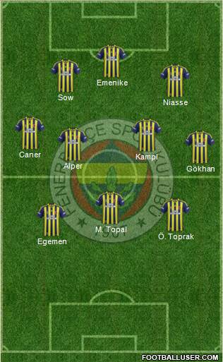 Fenerbahçe SK Formation 2014