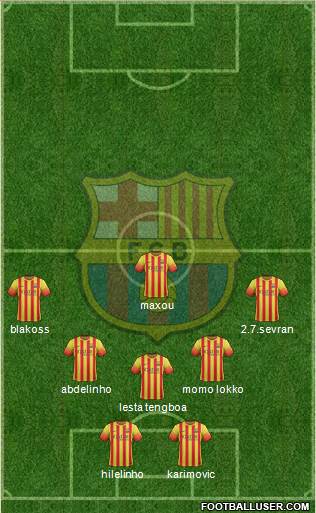 F.C. Barcelona Formation 2014
