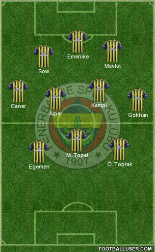 Fenerbahçe SK Formation 2014