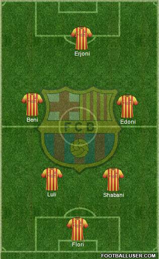 F.C. Barcelona Formation 2014