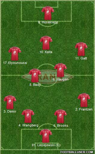 SK Brann football formation