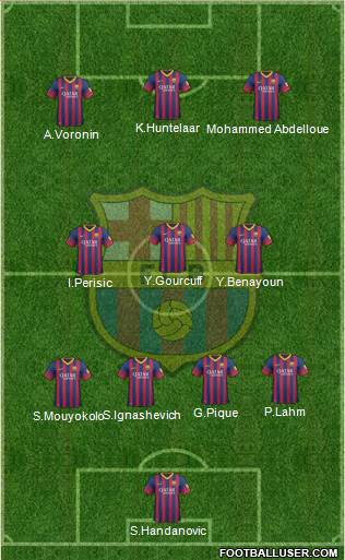 F.C. Barcelona Formation 2014
