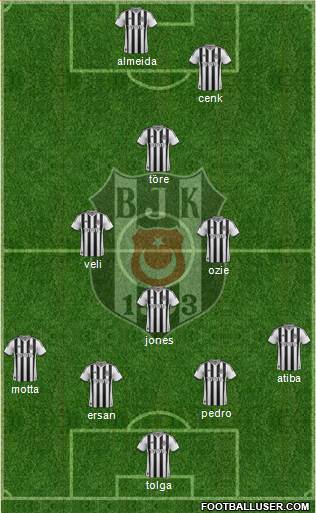 Besiktas JK Formation 2014
