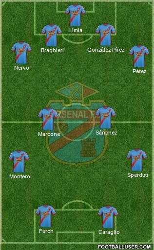 Arsenal de Sarandí Formation 2014
