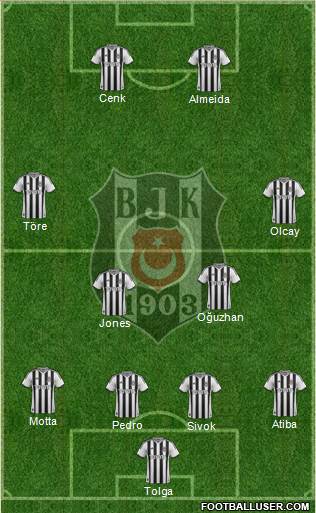 Besiktas JK Formation 2014