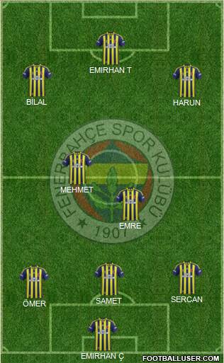 Fenerbahçe SK Formation 2014