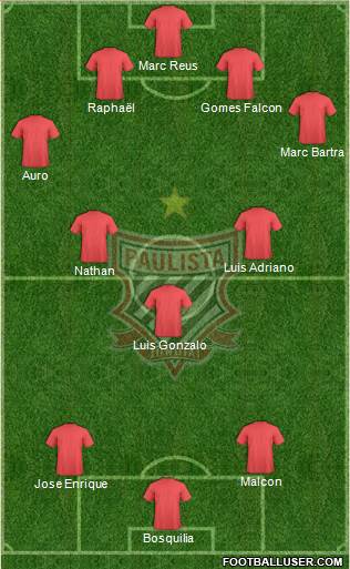 Paulista FC Formation 2014