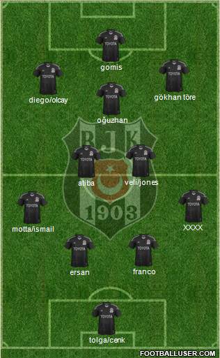 Besiktas JK Formation 2014