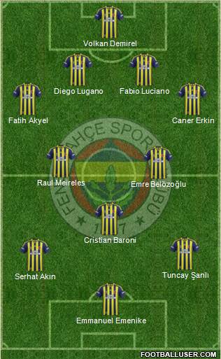 Fenerbahçe SK Formation 2014