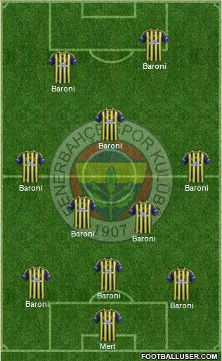 Fenerbahçe SK Formation 2014