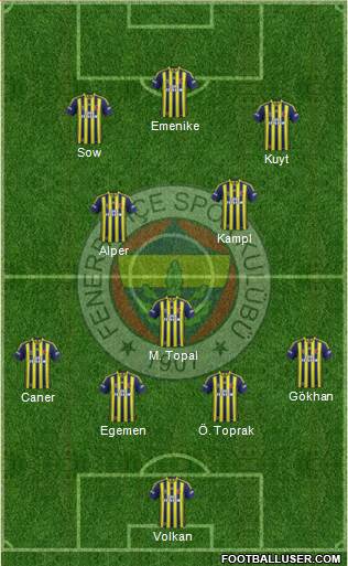 Fenerbahçe SK Formation 2014