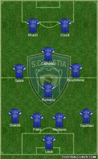 Sporting Club Bastia Formation 2014