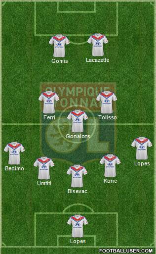 Olympique Lyonnais Formation 2014