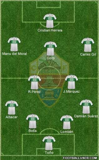 Elche C.F., S.A.D. Formation 2014