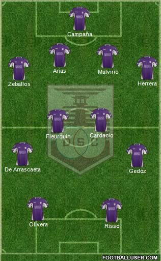 Defensor Sporting Club Formation 2014