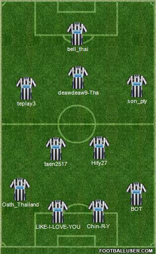 Newcastle United Formation 2014