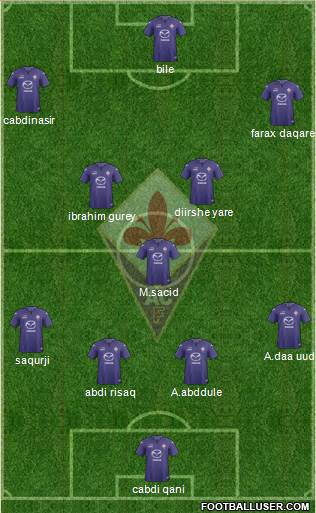 Fiorentina Formation 2014