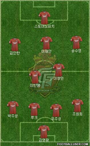 Gyeongnam FC Formation 2014