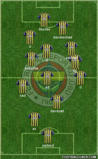 Fenerbahçe SK Formation 2014