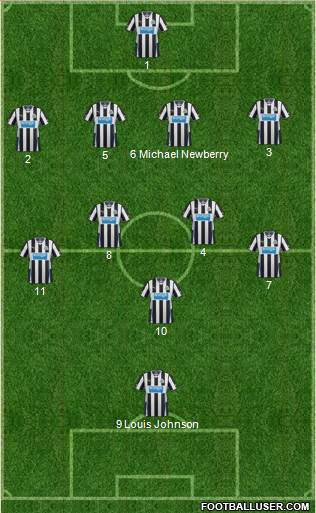 Newcastle United Formation 2014