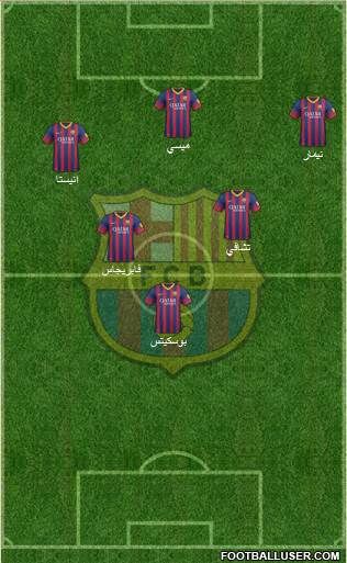 F.C. Barcelona Formation 2014